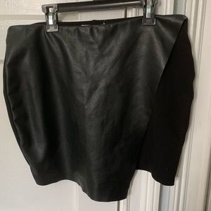 Bailey44 Half Leather Mini Skirt